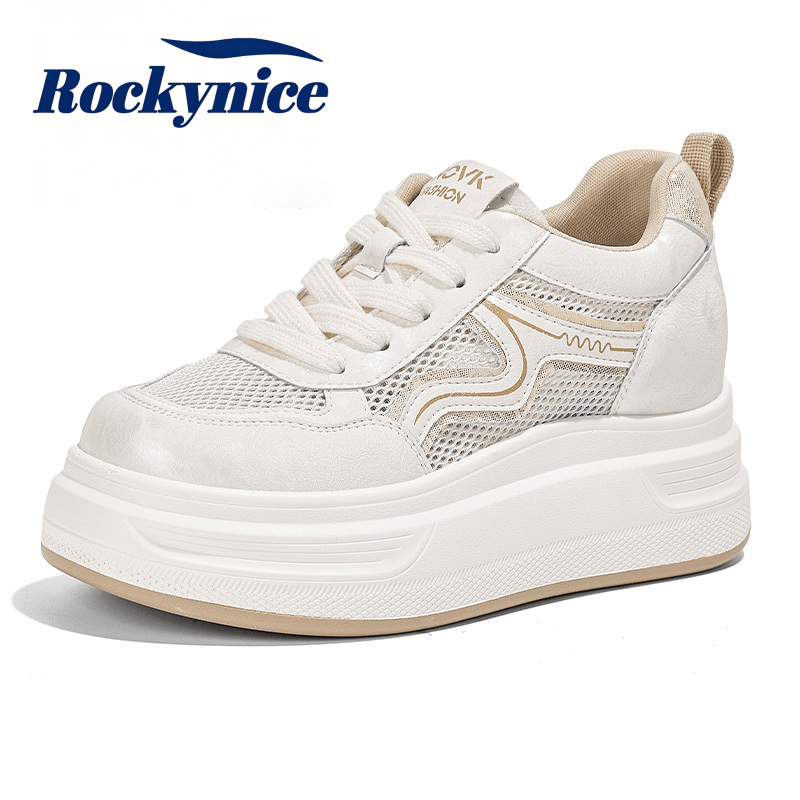 Skateboard - Tênis Feminino Casual Branco de Verão