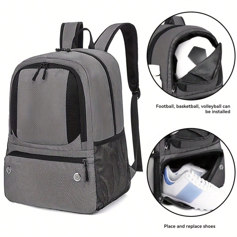 Gym Ball - Mochila para Futebol, Mochila Escolar para
