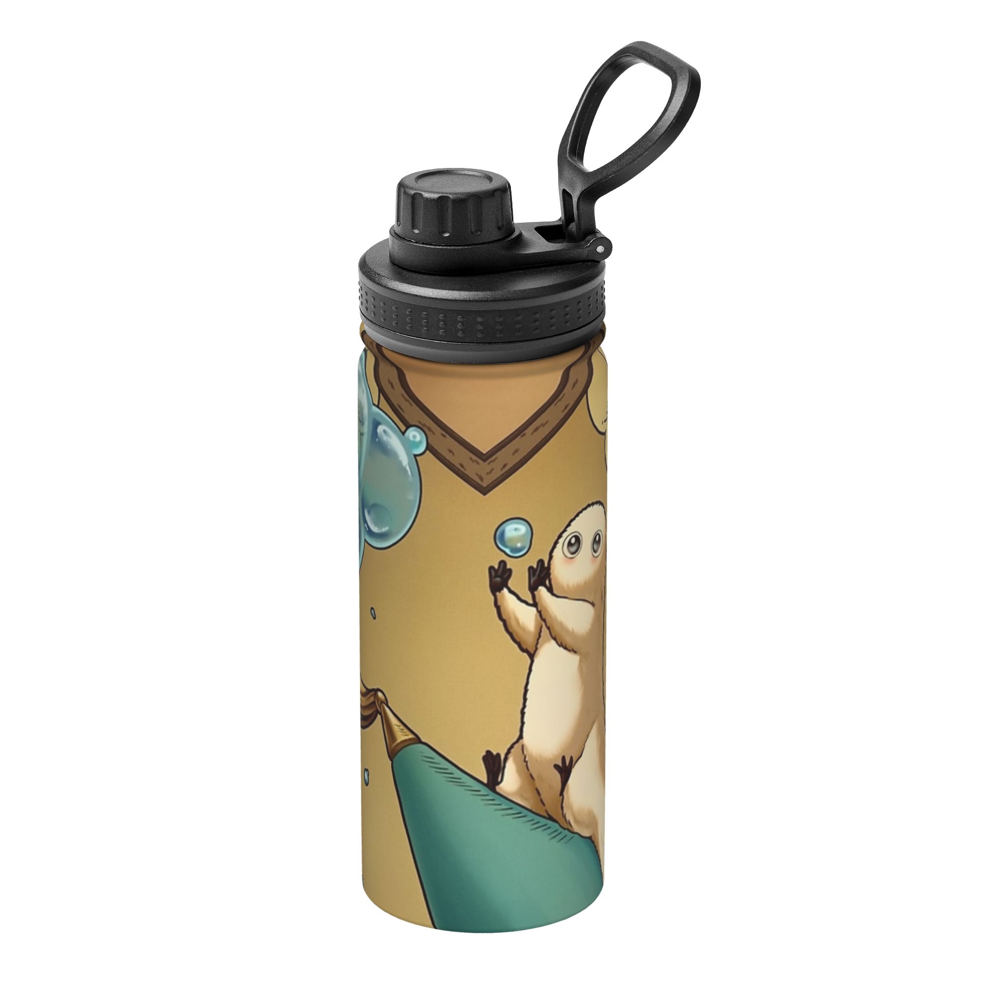 Sports Water Bottle Insulated - Garrafa Térmica Esportiva Brushbuddy Witch Hat