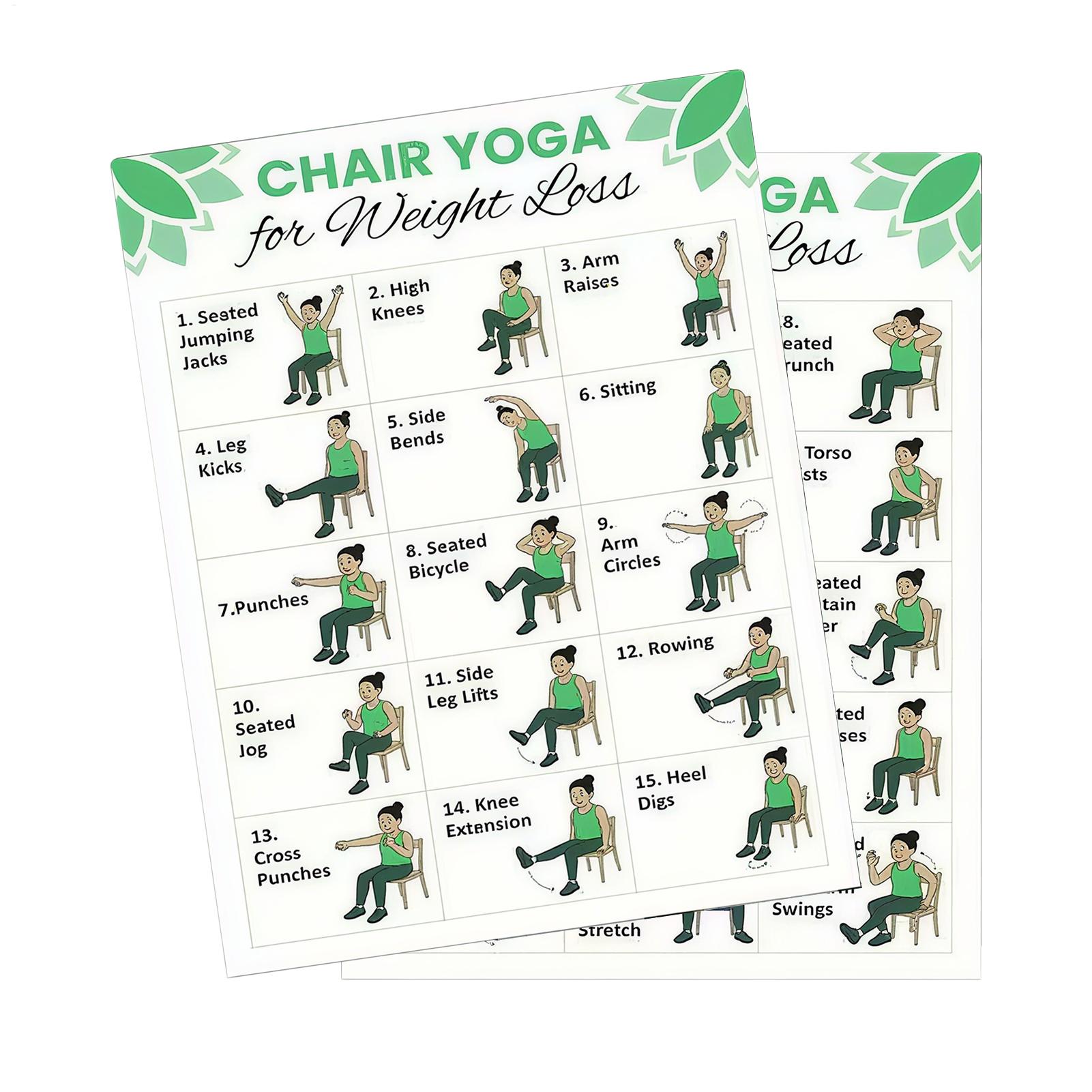 Sports Equipment Poster - 2 Pôsteres de Yoga para Exercícios