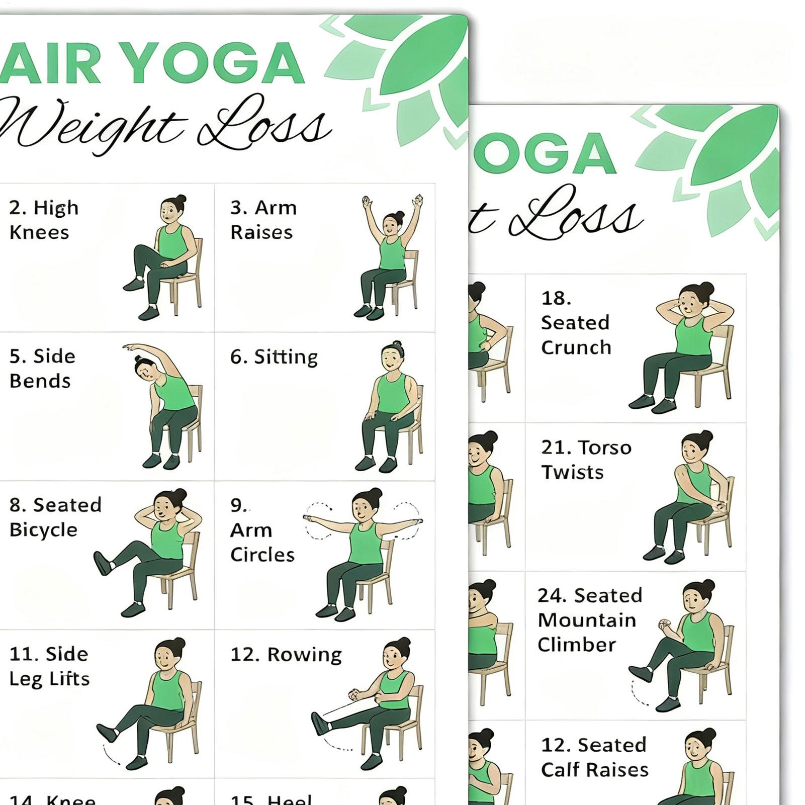 2 Pôsteres de Yoga para Exercí - Sports Equipment Poster avaliação e preço